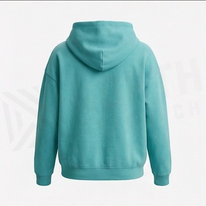 Hooded Front Custom Drop Shoulder Regular Oversized <b>Distressed</b> Acid Washed Hoodie Customized Color Premium Streetwear - Product Image 2