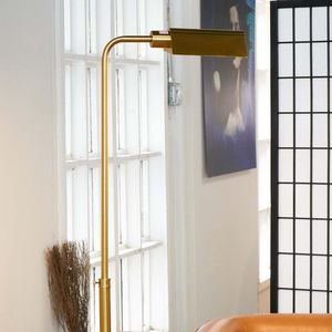 Lampada da Terra Minimalista Elara 110~120V, Luce Sottile con Paralume Neutro per Atmosfera Contemporanea in Soggiorno e Camera da Letto - Product Image 2