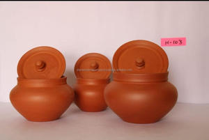 Olla de cocina de arcilla Recipiente de cocina Loza de terracota Hecho a mano Cocina tradicional Olla de arcilla Utensilio de cocina - Product Image 5