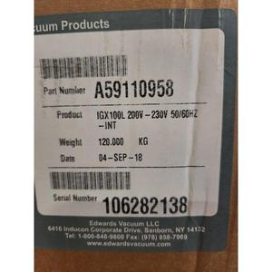 Edwards iGX100L Dry <b>Vacuum</b> <b>Pump</b> - Trusted Global Legacy Semiconductor Equipment and Parts at - Product Image 3