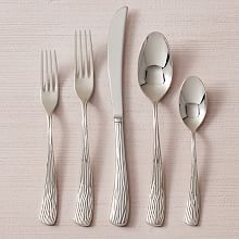 Ensemble de couverts contemporains en acier inoxydable de qualité supérieure, ustensiles durables pour la table, la cuisine, les restaurants et les hôtels. - Product Image 6