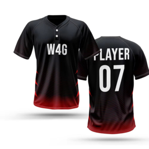 Men's Baseball Jersey Sublimated Print 07 Orange Brown Gradient Quick Dry Short Sleeve Regular Fit Adult Apparel - Product Image 4