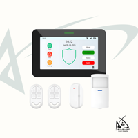 Système d'alarme de sécurité intelligent pour la maison Sudex CP10 WiFi 4G, écran IPS couleur de 7 pouces, matériau ABS, contrôle par application, défense filaire 8 zones
