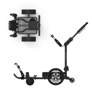 Carrito de golf eléctrico con capacidad de carga de 44 libras, portaequipajes de uso personal con marco de aluminio. - Product Image 3