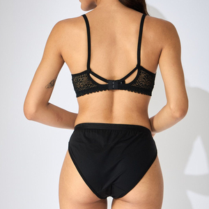 Conjuntos de lencería sexy de encaje para mujer al por mayor 2026, tallas grandes, transparentes, con tirantes ajustables, bordado 3D personalizado, ecológicos y transpirables - Product Image 2
