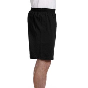 Shorts en toile pour homme, écologiques, imperméables, respirants, vente directe d'usine, OEM personnalisé, style streetwear, noir - Product Image 5
