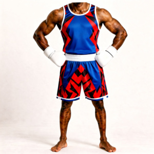 Boxing Set Polyester Training Wear With Gloves All Seasons Durable Shorts And <b>Top</b> - Product Image 1