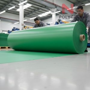 Bâche en polyéthylène enroulée, fournie par l'usine, pour l'exportation en vrac, la distribution et les applications de protection industrielle - Product Image 4