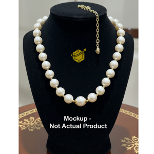 La perla blanca de mar de 14 mm exhibe una belleza natural y un brillo lujoso, lo que la convierte en un accesorio verdaderamente deslumbrante. - Product Image 2