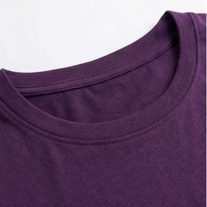 Camiseta básica de algodón de alta calidad para mujer, holgada, de manga corta, personalizable en color, ropa suave de primera calidad. - Product Image 4