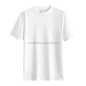 T-shirt à manches courtes pour homme, taille grande, coupe ample, 100% coton, teint en pièce, écologique, avec logo sur le devant, personnalisable OEM, 200g - Product Image 1