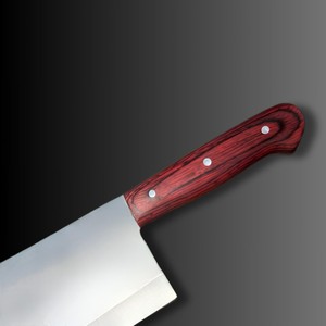 Couteau à découper professionnel de haute qualité en acier inoxydable, lame de 8 à 9,9 pouces, manche en bois rouge, hachoir à viande, vente en gros OEM ODM - Product Image 5