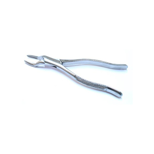 Manual Stainless Steel Class II Tooth Forceps for Lower Molar Extraction American <b>Pattern</b> Dental Plier Cow Horn Half Gold Design - Product Image 3