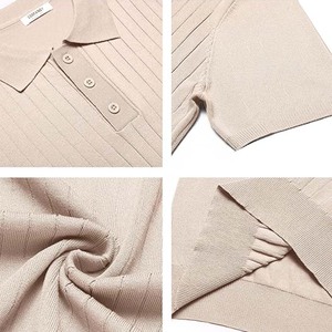 Camisa de Verano para Hombre, Estilo Casual, Diseño Sólido, Manga Corta, Tejido de Lona Antiarrugas, Poliéster/Algodón, Corte Holgado - Product Image 5