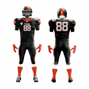 Uniformes de Fútbol Americano Personalizados, Transpirables, de Secado Rápido, Antibacterianos, de Manga Corta, Servicio OEM 100% - Product Image 5