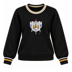 เสื้อสเวตเตอร์ไหมพรมแขนยาวปักลายตัวอักษรสำหรับผู้หญิง สวมใส่สบายๆ สไตล์ลำลอง เหมาะสำหรับใส่ไปเรียนหรือใส่ในกลุ่มเพื่อนร่วมชั้น - Product Image 1