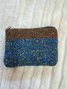 Handmade Embroidered Beaded Camouflage Letter Coin Purse Purse Design Zipper Closure Eco-Friendly Customize color at best price - Product Image 4