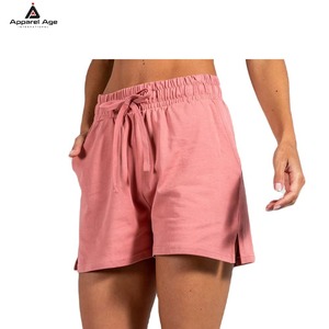 OEM Customized Embroidery Patch Gym <b>Shorts</b> 5 Inch Ladies Screen Print Plain Cotton French Terry Athletic <b>Sweat</b> <b>Shorts</b> for <b>Women</b> - Product Image 1