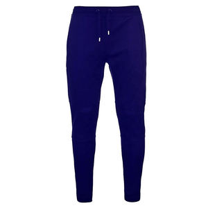 Pantalones Deportivos de Forro Polar Negro Liso con Logotipo Personalizado, Fabricante de Pantalones Deportivos para Hombre OEM/ODM, Pantalones Deportivos Ajustados para Hombre - Product Image 4