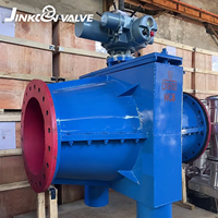 Vanne à pince électrique robuste à passage plein, à brides, anti-colmatage pour boues abrasives, résidus et poudres, vanne de régulation industrielle WCB