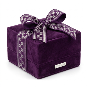 Ruban métallique Neelkamal Industries 25 mm violet foncé à motif argenté pour accessoires de mode, aménagement intérieur et design vestimentaire - Product Image 3