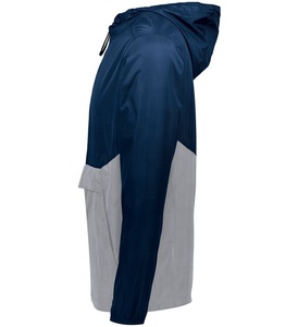 Chaqueta Cortavientos con Capucha y Cremallera para Hombre, Teñida en Prenda, Ligera, Impermeable, Transpirable y Ecológica para Uso en Exteriores - Product Image 3