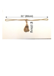 Luxury Drapery Window Treatments Elegant Handmade Red Gold <b>Tie</b> <b>Back</b> Big Mix Tassel Fringe Top Quality Tassels - Product Image 5