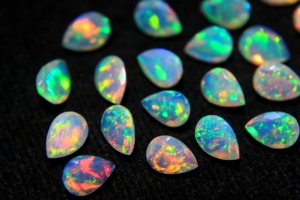 Natural Ethiopian Opal Faceted Cut Pear Shape Gemstone Multi Color Opal October Birthstone Rainbow Fire Opal For Jewelry Making - Product Image 3