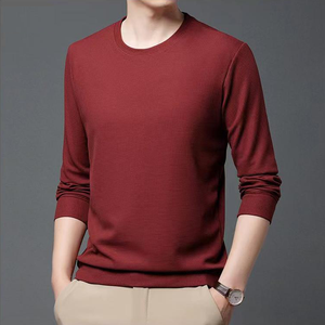 Sweat-shirt en molleton 100% coton, style streetwear, couleur unie, coupe ample, col rond, doublé en polaire, épaissi, pour homme - Product Image 3