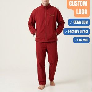 Ensemble de survêtement en nylon imperméable, fabricant OEM, veste et pantalon de sport personnalisés - Product Image 1