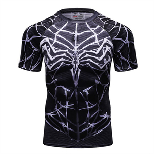 Custom Logo Men Rash Guard <b>Compression</b> <b>Shirt</b> Spandex Quick Dry MMA BJJ Training Gym Wear OEM ODM Wholesale Bulk Order - Product Image 4