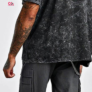 T-shirt homme vintage surdimensionné délavé à l'acide – Meilleur fabricant et fournisseur de t-shirts streetwear délavés à l'acide pour hommes en vente - Product Image 3