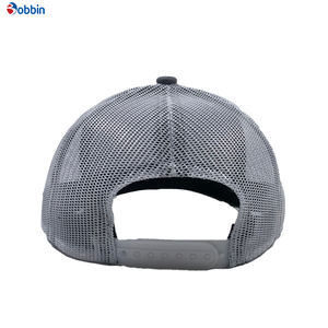 Casquette de baseball grise à plusieurs panneaux avec logo personnalisé, confortable et respirante, avec broderie de haute qualité - Product Image 6