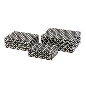 Boîte à bijoux de luxe en os incrusté, fabriquée à la main, écologique, style classique, durable, imperméable, personnalisable pour une décoration royale - Product Image 4