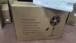 Electric Plastic Bladeless 16-Inch Outdoor Household Pedestal Fan Touch Control Adjustable Height Energy-Efficient Motor - Product Image 2