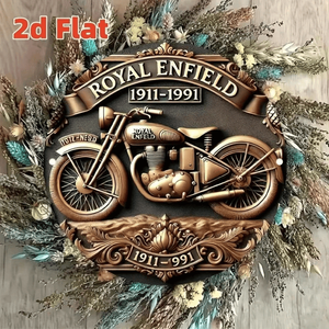 CIFbuy Targa Rotonda in Metallo Vintage con Motivo Moto Classica per Decorazione Murale, per TikTok e Servizio di Ritiro Temu - Product Image 4