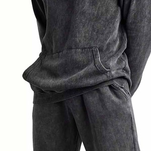 <b>Top</b> Quality Acid Wash <b>Distressed</b> Tracksuit Men Customize Vintage 100% Cotton Sun Faded <b>Distressed</b> Tracksuits In Low Rates - Product Image 5