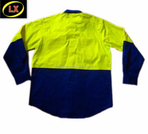 Camisa de Trabajo de Alta Visibilidad 100% Algodón Twill - Product Image 2