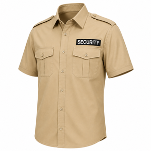 Ropa de Trabajo Transpirable, Camisas de Trabajo de Alta Calidad, Personalización de Logotipo, Ropa de Trabajo de Manga Corta con Botones, Camisa de Seguridad para Hombre con Bolsillo - Product Image 5