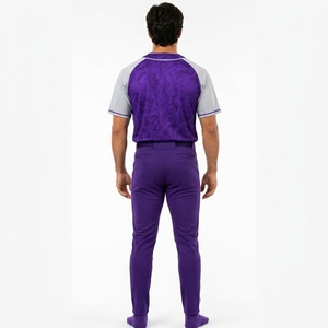 Uniforme de baseball unisexe en polyester respirant, manches courtes, service OEM personnalisé avec impression sur mesure, vente en gros 2026 - Product Image 2