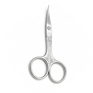 กรรไกรตัดคิ้วสแตนเลส ใบมีดตรงคม สำหรับคนถนัดขวา อุปกรณ์เสริมความงาม - Product Image 1
