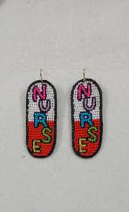 Boucles d'oreilles à perles en forme de cœur, avec détails floraux, pour femmes, bijoux cadeau, perles en verre - Product Image 5