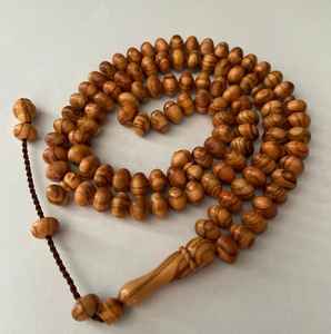 Rosario Islámico Tasbih 100% Artesanal, Ecológico, de Madera Pulida, con Función para Colgar, Venta al Por Mayor - Product Image 3