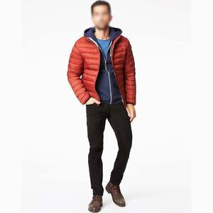 High Street Men's Customizable Canvas Puffer <b>Jackets</b> <b>Long</b> Sleeved Waterproof Windproof Embroidered Zipper Design OEM Service - Product Image 4