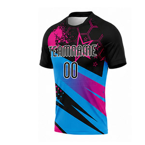เสื้อกีฬาคุณภาพสูง 100% โพลีเอสเตอร์ ระบายอากาศได้ดี พิมพ์ลายแบบซับลิเมชั่น พร้อมปรับแต่งสีและขนาดได้ - Product Image 1