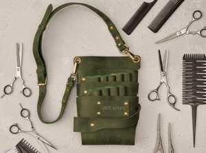 Professional Barber Scissor Holster Leather Hairdressing <b>Tool</b> Bag Case For <b>Shears</b> Combs And Hair Brushes LBSH-0011 - Product Image 6