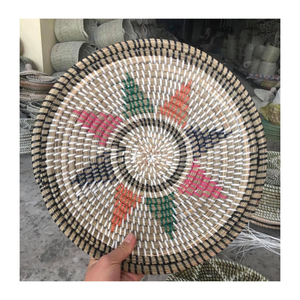 Custom Natural Seagrass Wall Hanging Plate Handmade Woven Home Decor Sustainable Eco Friendly Vietnamese Handicraft Product - Product Image 2