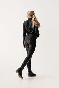 High Quality Stretchable Horse Riding Equestrian Nylon Spandex Breeches Jodhpurs <b>Women</b> <b>Leggings</b> Button Zipper Closure <b>Waterproof</b> - Product Image 6