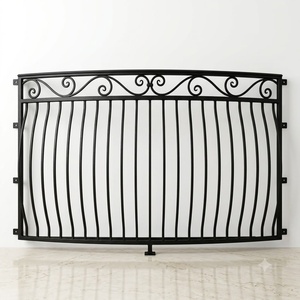 Rampe de balcon en fer forgé traditionnelle KHP, sans cadre, résistante à la rouille, facile à assembler, pour usage extérieur - Product Image 1