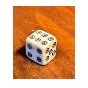 Juego de Dados de Hueso de Búfalo Blanco Moderno, Ecológico y Hecho a Mano, Dados de Juego Premium a Precio de Mayoreo - Product Image 2